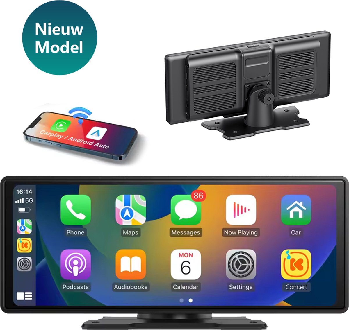 Upgrade CarPlay Pro 10.26 Inch – Draadloos Scherm voor Elke Auto